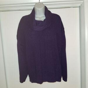 Calvin Klein Purple Cowl Neck Sweater